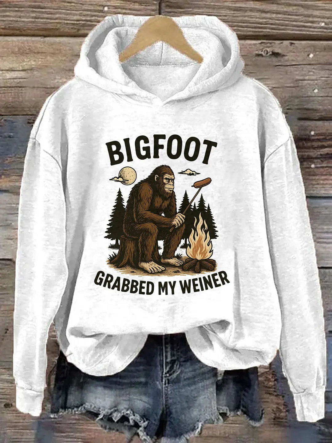 Bigfoot Grabbed My Weiner Hoodie