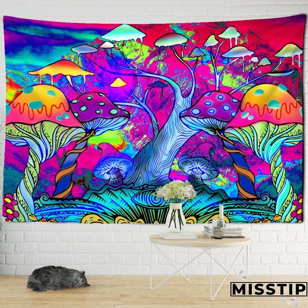 Indian Mandala Tapestry Wall Hanging Bohemian Gypsy Psychedelic Tapiz Witchcraft Tapestry