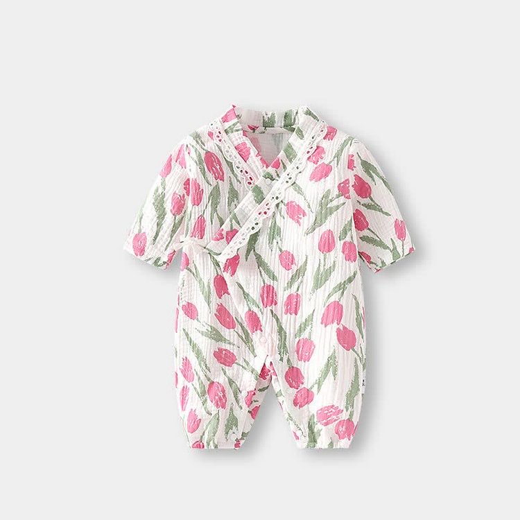 Baby Tulip Newborn Kimono Romper
