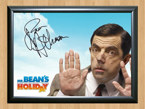 Rowan Atkinson Mr Bean Holiday Johnny English Signed Autographed Print Photo Poster painting A3 11.7x16.5