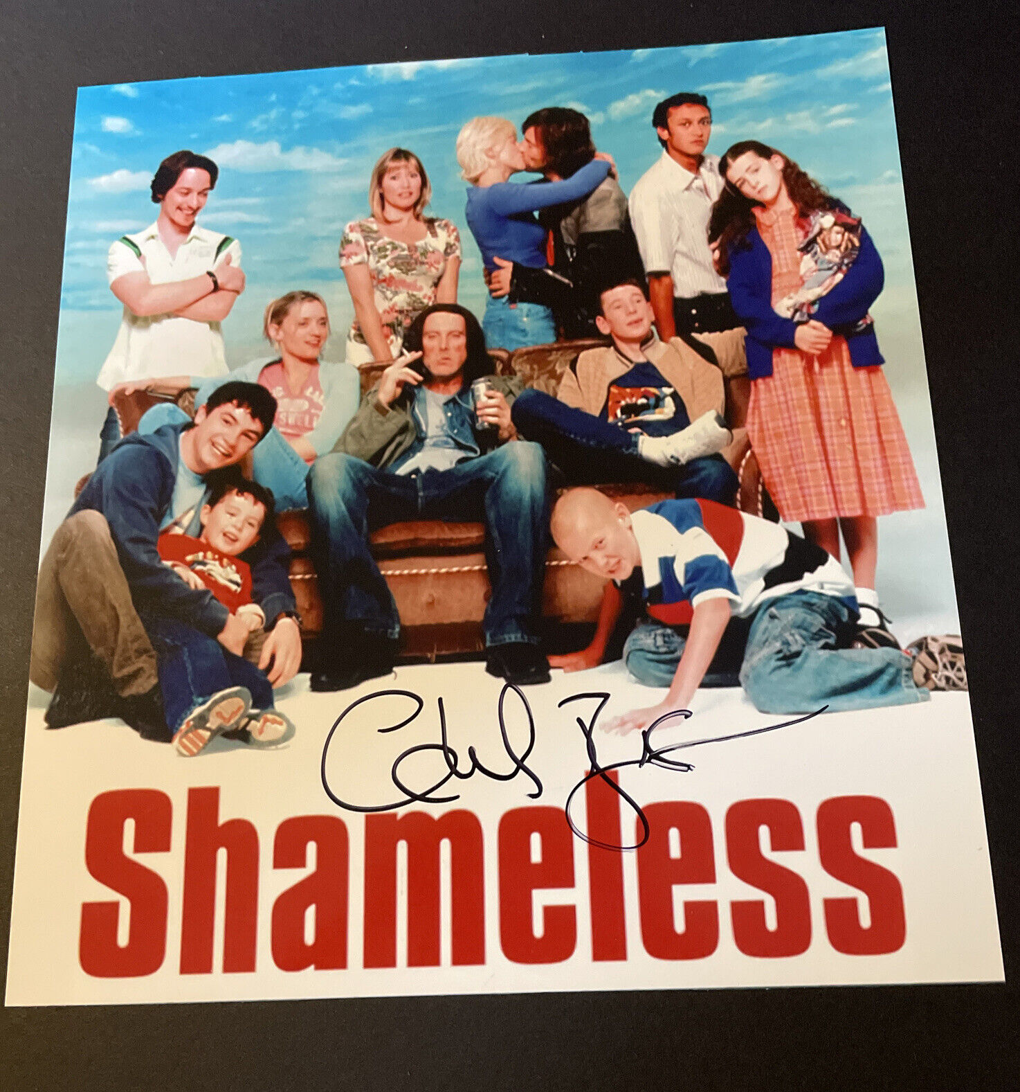 CHRISTOPHER BISSON EMMERDALE SHAMELESS HAND SIGNED AUTOGRAPH Photo Poster painting TV ACTOR