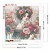 (Multi-Style)Flowers Lady-Full Round Diamond Painting 40*40/40*50CM