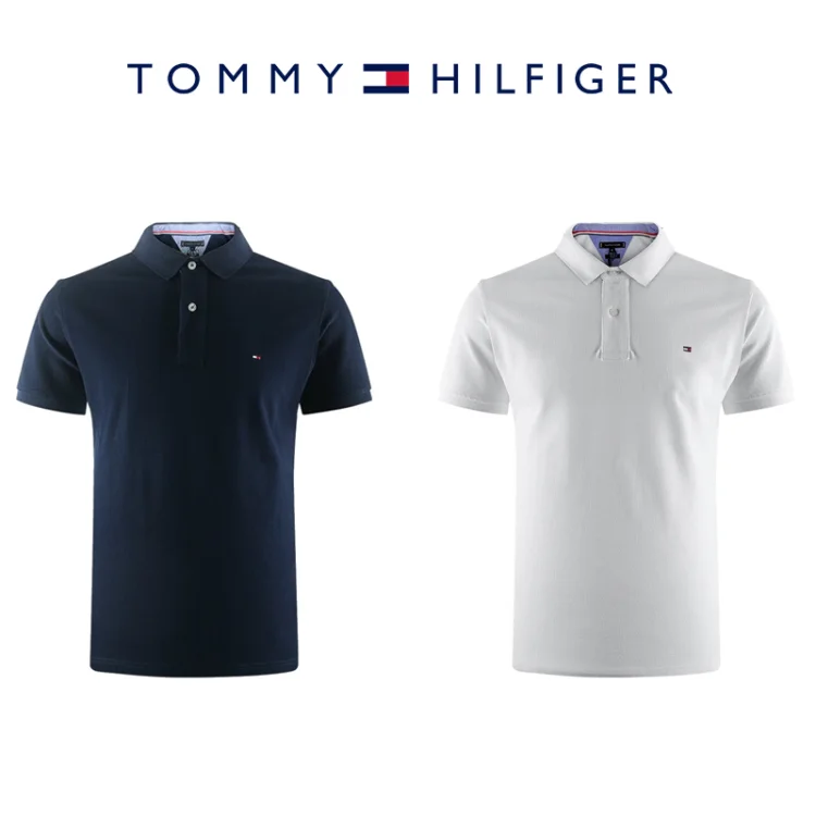 Męskie koszulki polo Tommy Hilfiger® – 2 sztuki