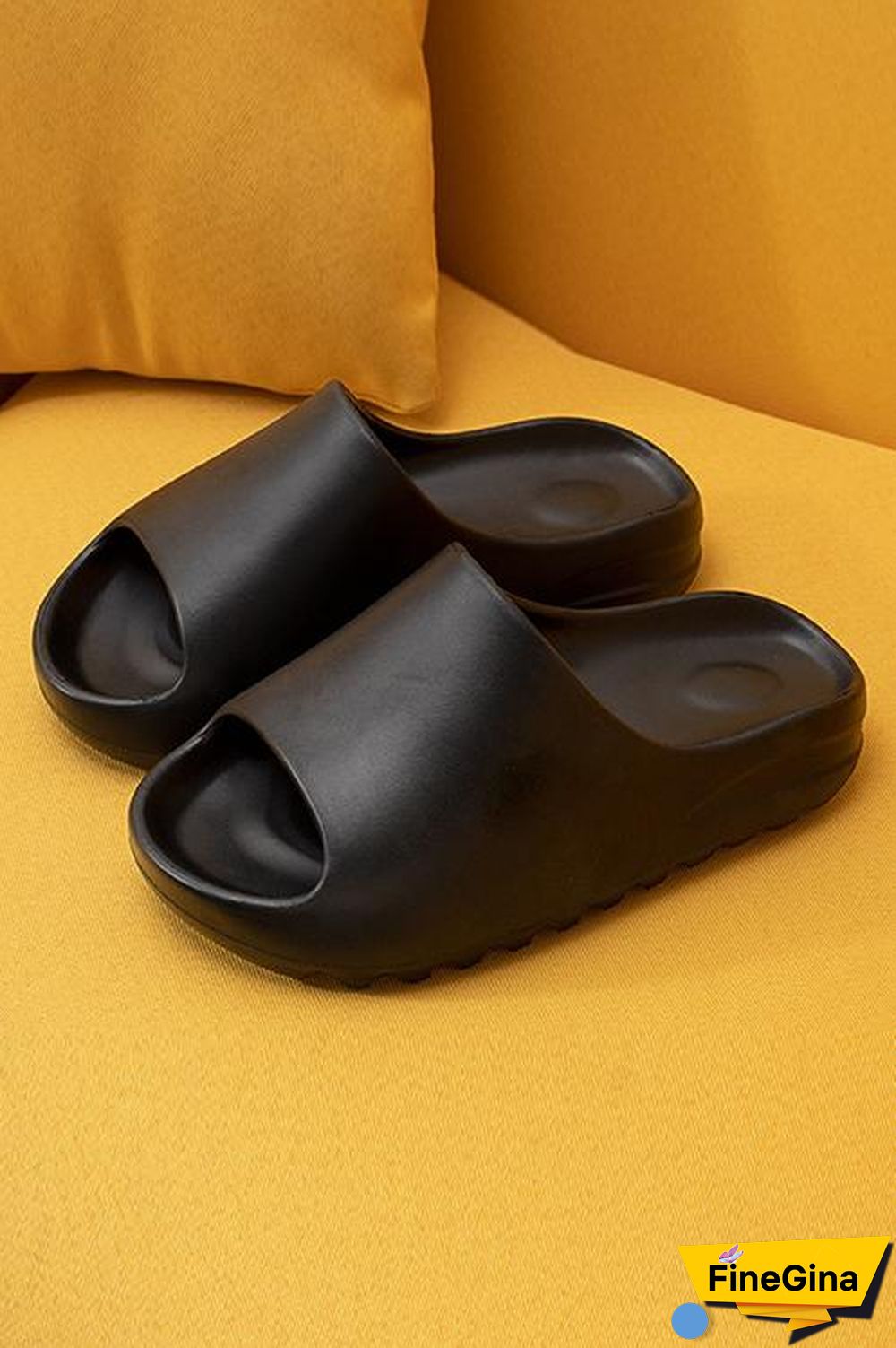 Open Toe Chunky Footbed Slippers