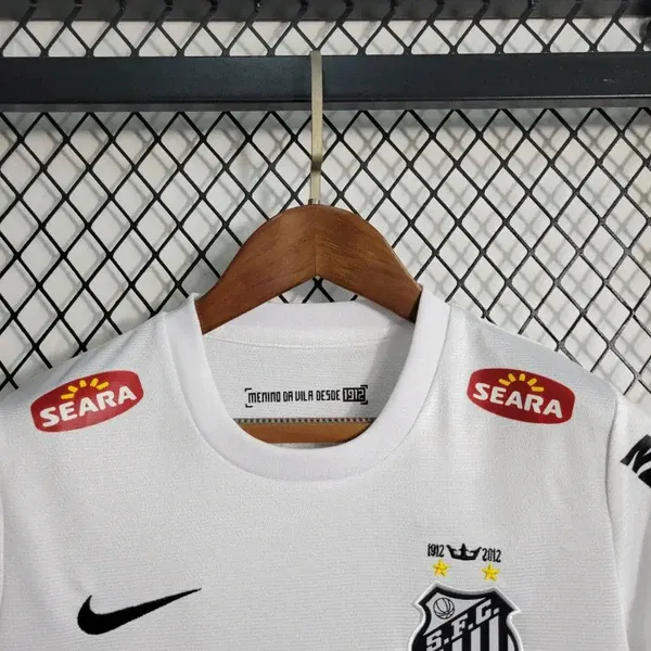 2011/2012 Retro Kids Size Santos Home Jersey view 4