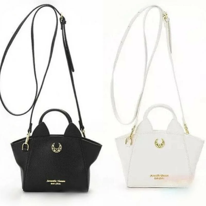 Black/White Sailor Moon Luna Artemis Handbag SP1711427