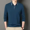 Men's New Mulberry Silk Business Casual Polo Shirt