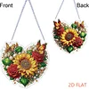 Valentine Day 2D Flat DIY Diamond Art Pendant Diamond Painting Set (Sunflower)