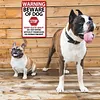 3PCS propri&eacute;t&eacute; priv&eacute;e m&eacute;fiez vous des chiens - Ensemble de panneaux en m&eacute;tal(20*30cm/30*40cm)