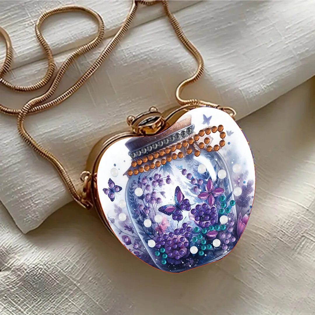 Butterfly DIY Acrylic Love Art Diamond Painting Coin Purse with Chain for Women