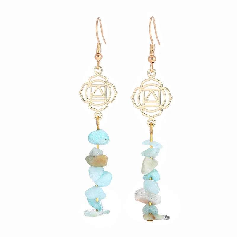 Healing Crystals Zen Cairn Confidence Earrings