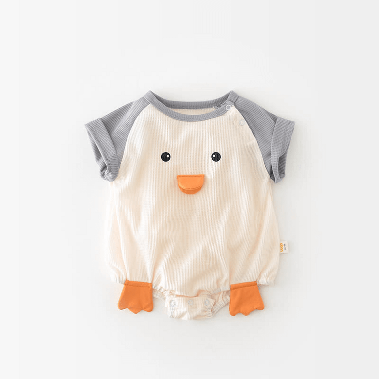Baby Duck Color Block Romper