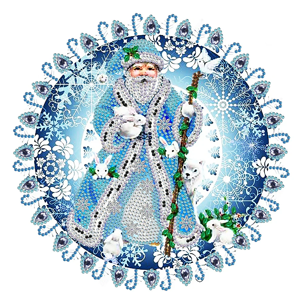 Special-shaped Crystal Rhinestone Diamond Painting - Christmas Wreath(30*30cm)