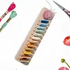 (US Local)12 Slot Embroidery Floss Bobbin Rack with 12 Floss Card for Sewing Quilting