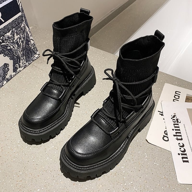 2021 Boots Women Shoes for Winter Boots Fashion Shoes Woman Casual Autumn Leather Female Ankle Boots Women