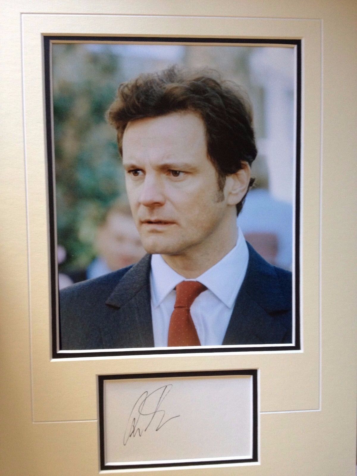 COLIN FIRTH - AWARD WINNING ACTOR - SUPERB SIGNED COLOUR Photo Poster painting DISPLAY