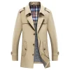 Men's Business Casual Trench Coat