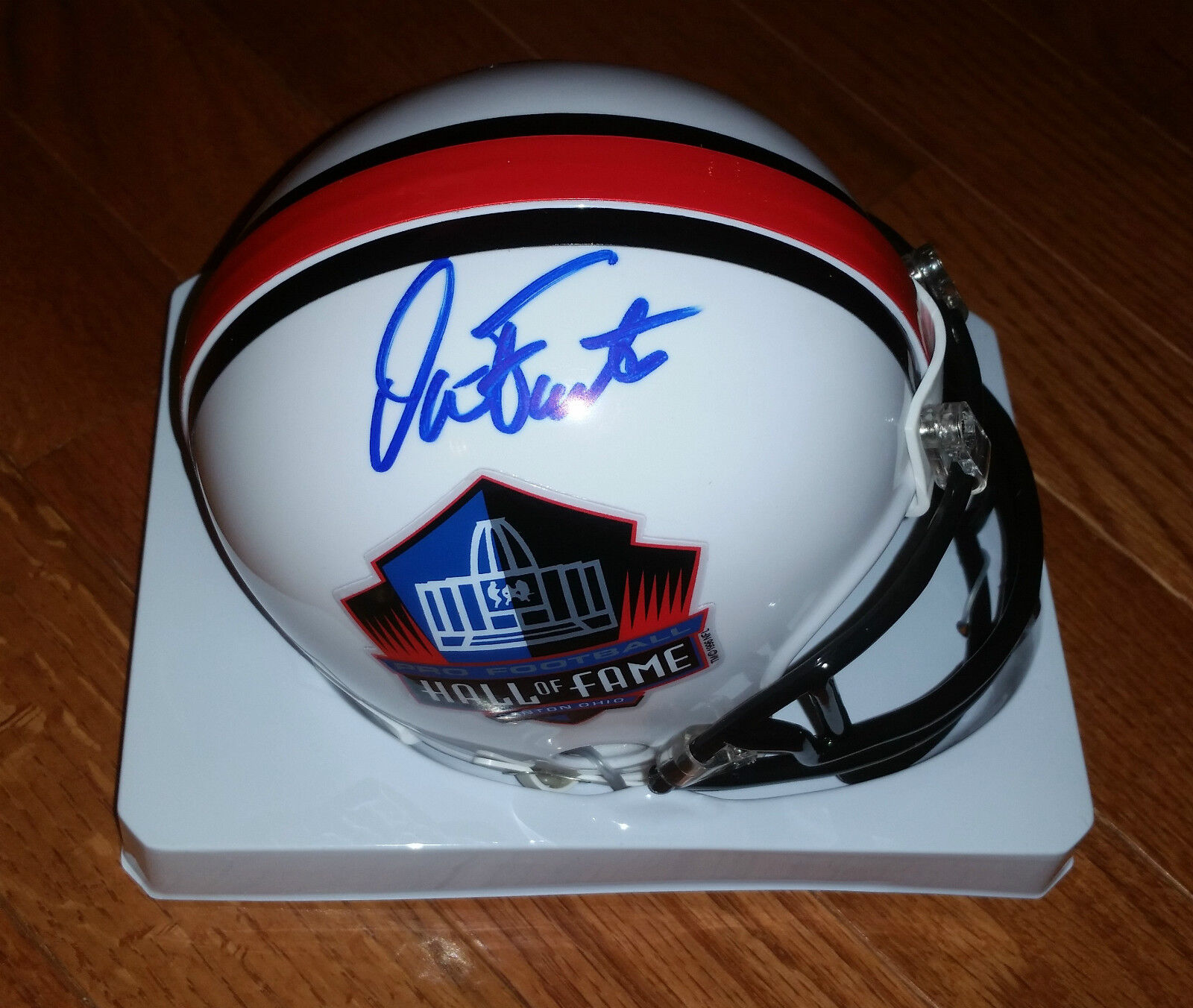 DAN FOUTS 'SAN DIEGO CHARGERS' HOF 1993 QUARTERBACK SIGNED HOF MINI HELMET *COA