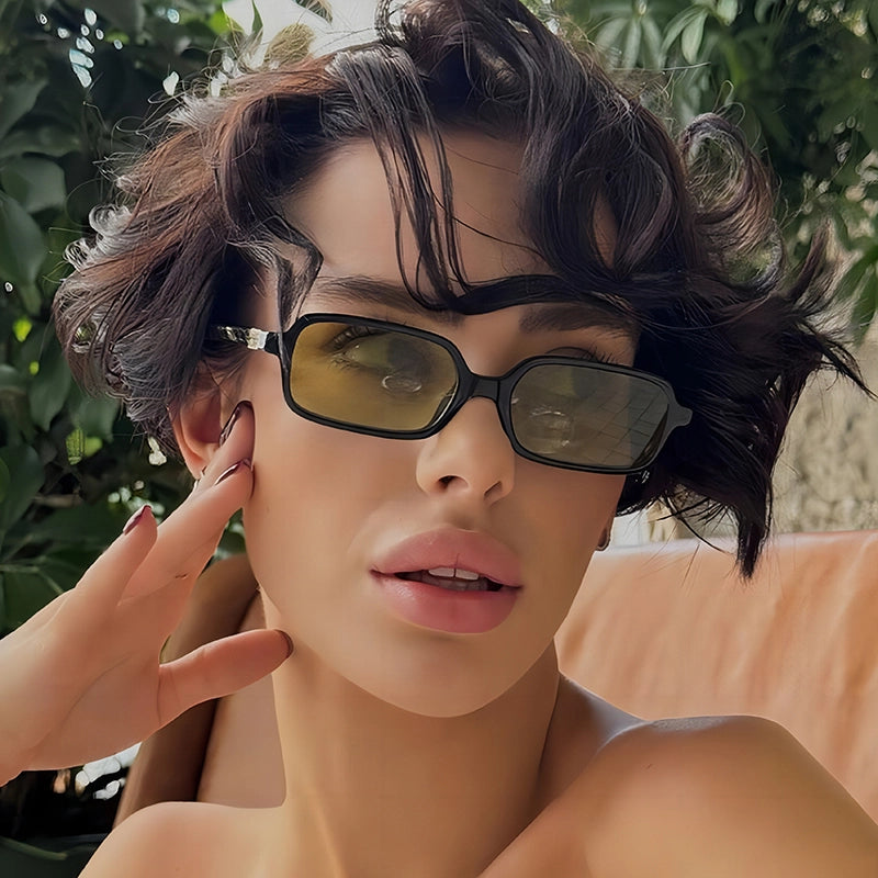 Casual Geometric Pc Square Full Frame Glasses