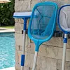 Pool Cleaning Nets Pole Leaf Skimmer Net With Short Pole Swimming Pool Cleaning Net Lightweight Deep-Water Pools Leaf Nets for Fine Debris in Inground/Above Ground