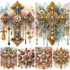 (Multi-Style)Cross Animal Flower-Partial Special Shaped Diamond Painting 30*40CM