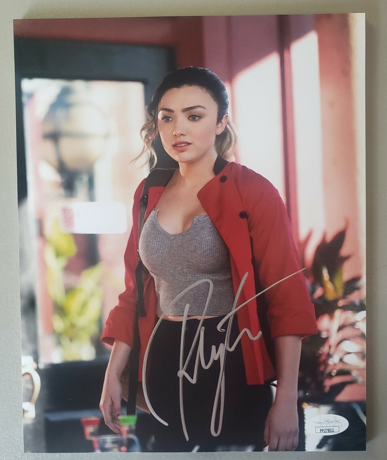 8X10 Autographed by Peyton List in Cobra Kai season 3. JSA