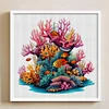 Undersea Coral-14CT Stamped Cross Stitch 60*60cm/23.62*23.62in(Big Size)