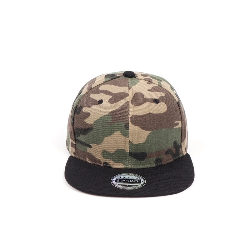 Unisex Fashion Color Block Solid Color Camouflage Flat Eaves Baseball Cap