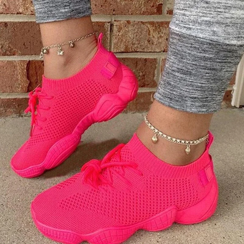 Woman Vulcanize Shoes Air Mesh Sneaker for Women Shoes Summer Breathable Platform Casual Fashion Sport Plus Size 44 Women Shoes