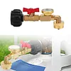 Propane Tank Gauge Gas Pressure Regulator for Barbecues Motorhome Camping Heater