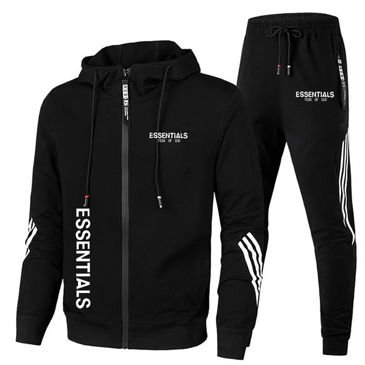 ESSENTIALS Men's Casual Two-Piece Set