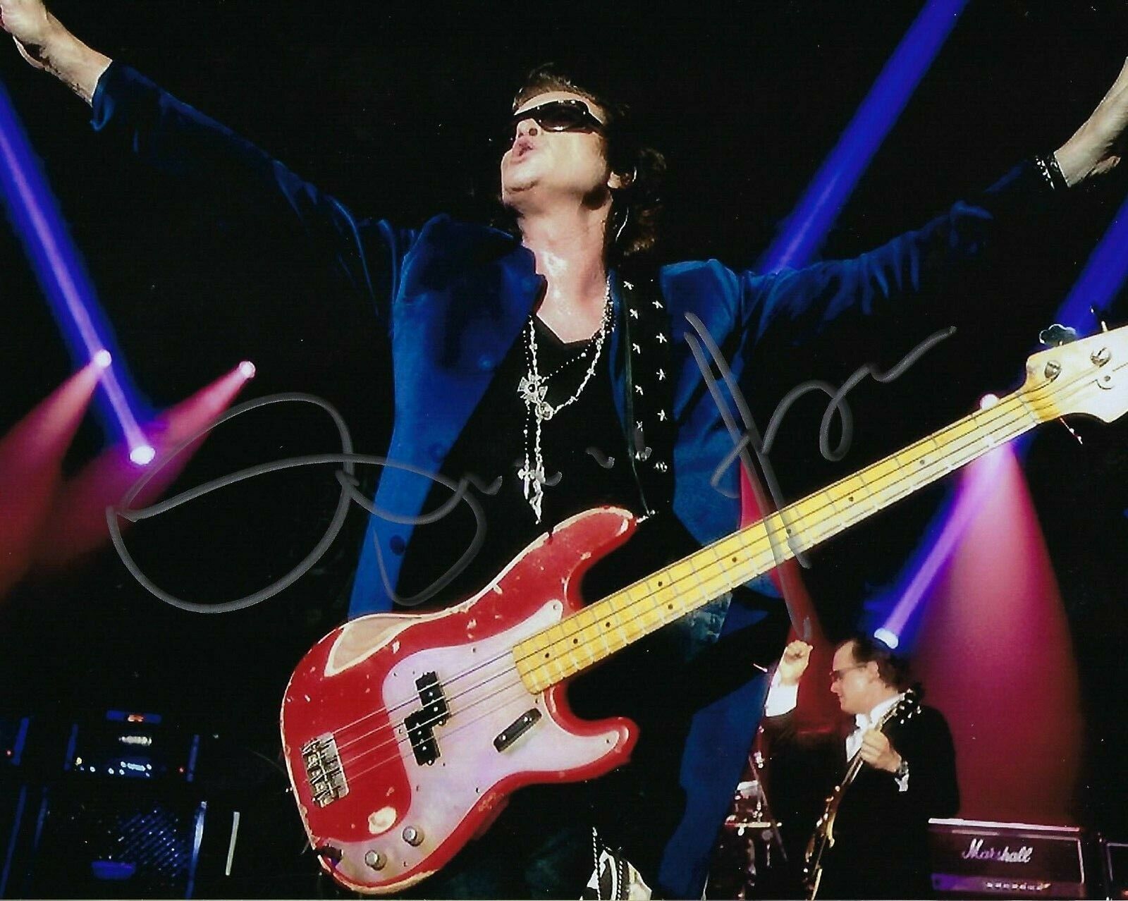 GFA Deep Purple * GLENN HUGHES * Signed Autograph 8x10 Photo Poster painting PROOF G2 COA