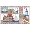 (Counted/Stamped)Seaside Impression-14CT Cross Stitch 41*25cm/16.14*9.84in