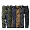 Men's Three-dimensional Pocket Overalls Loose Wear-resistant Outdoor Trousers