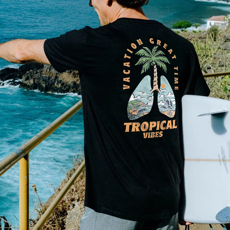 Vacation Great Time Printed Men's T-shirt
