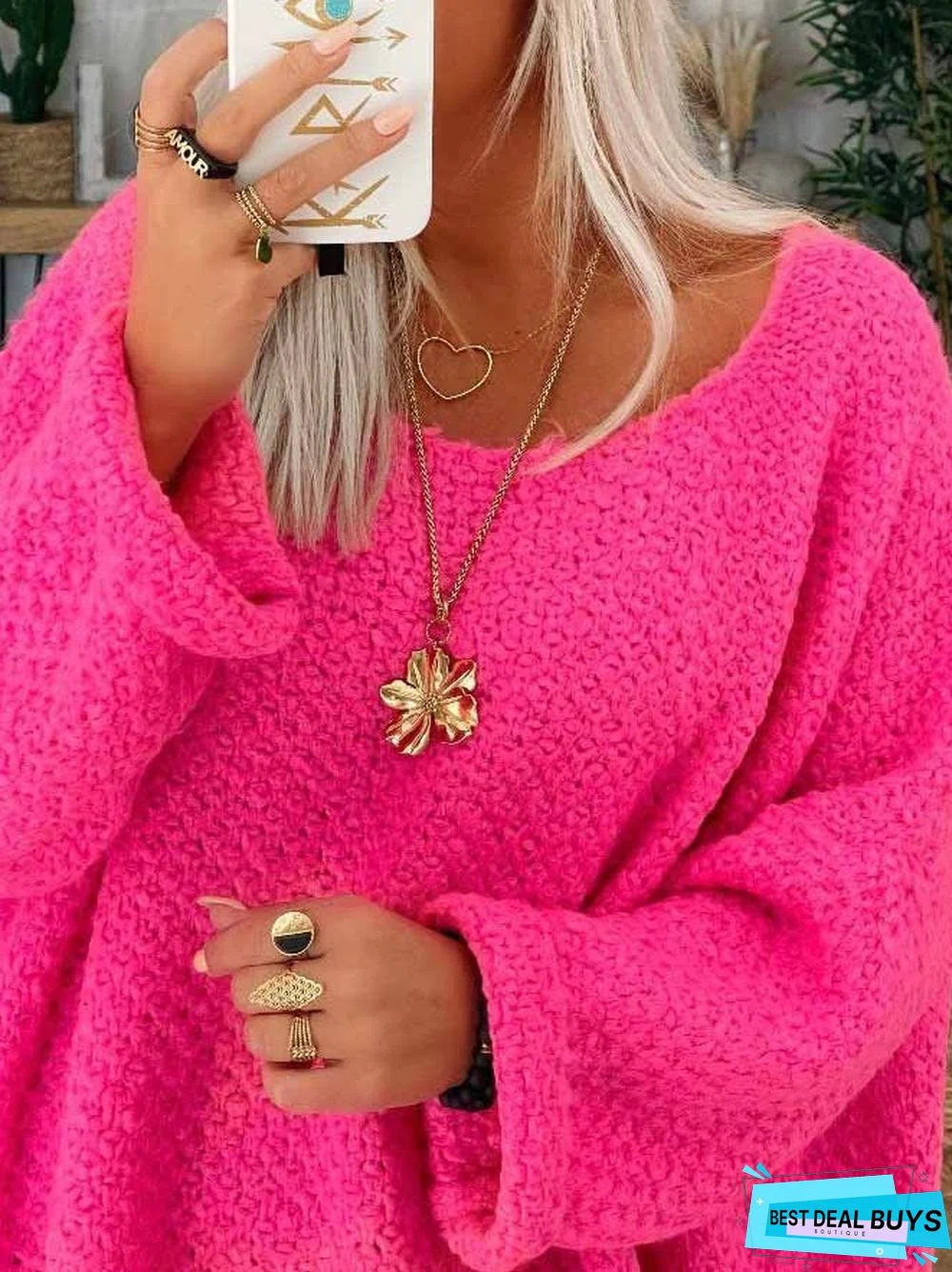 Wool/Knitting Casual Loose Dress