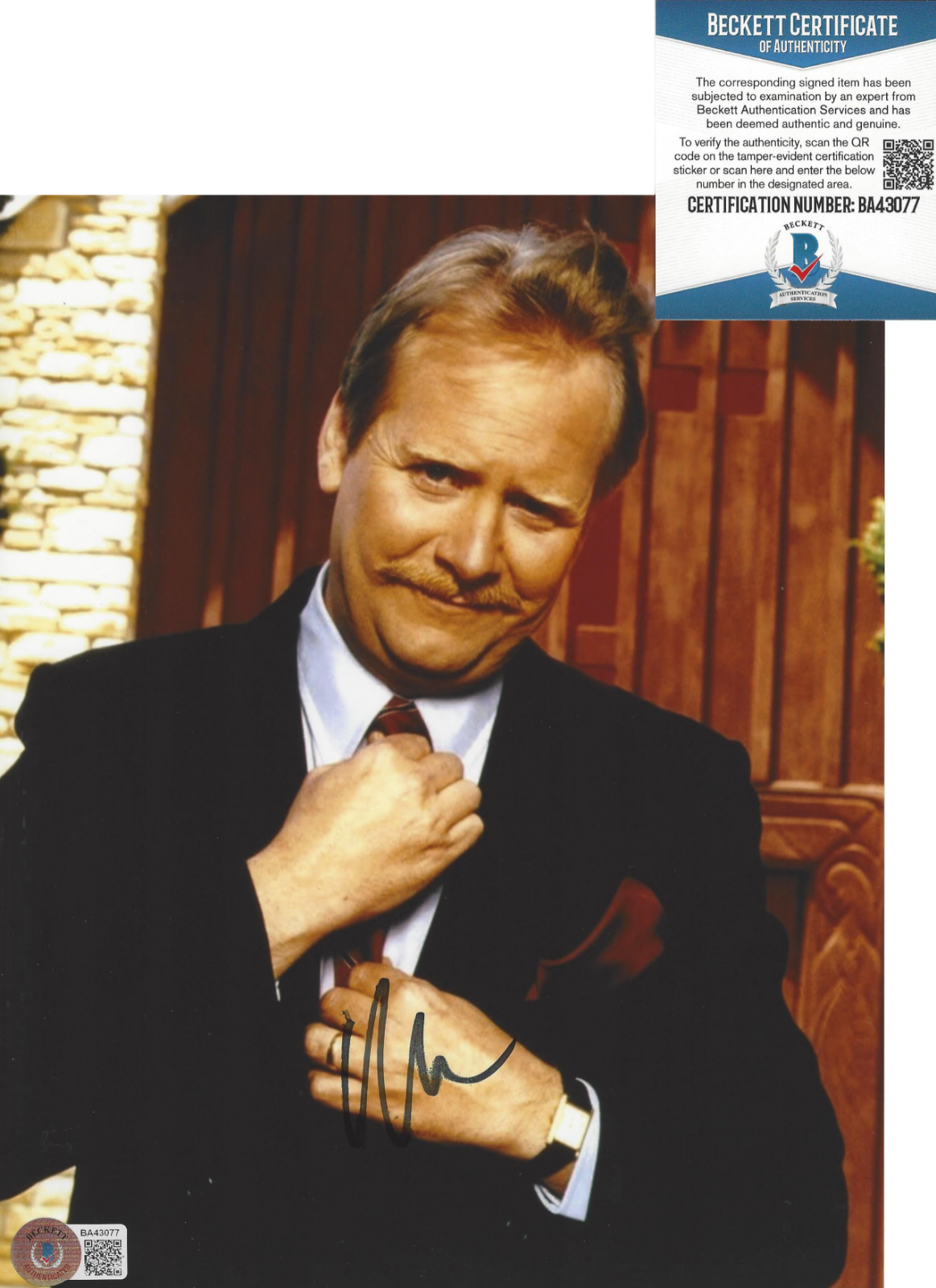 MARTIN MULL SIGNED CLUE COLONEL MUSTARD 8x10 MOVIE Photo Poster painting B ACTOR BECKETT COA BAS