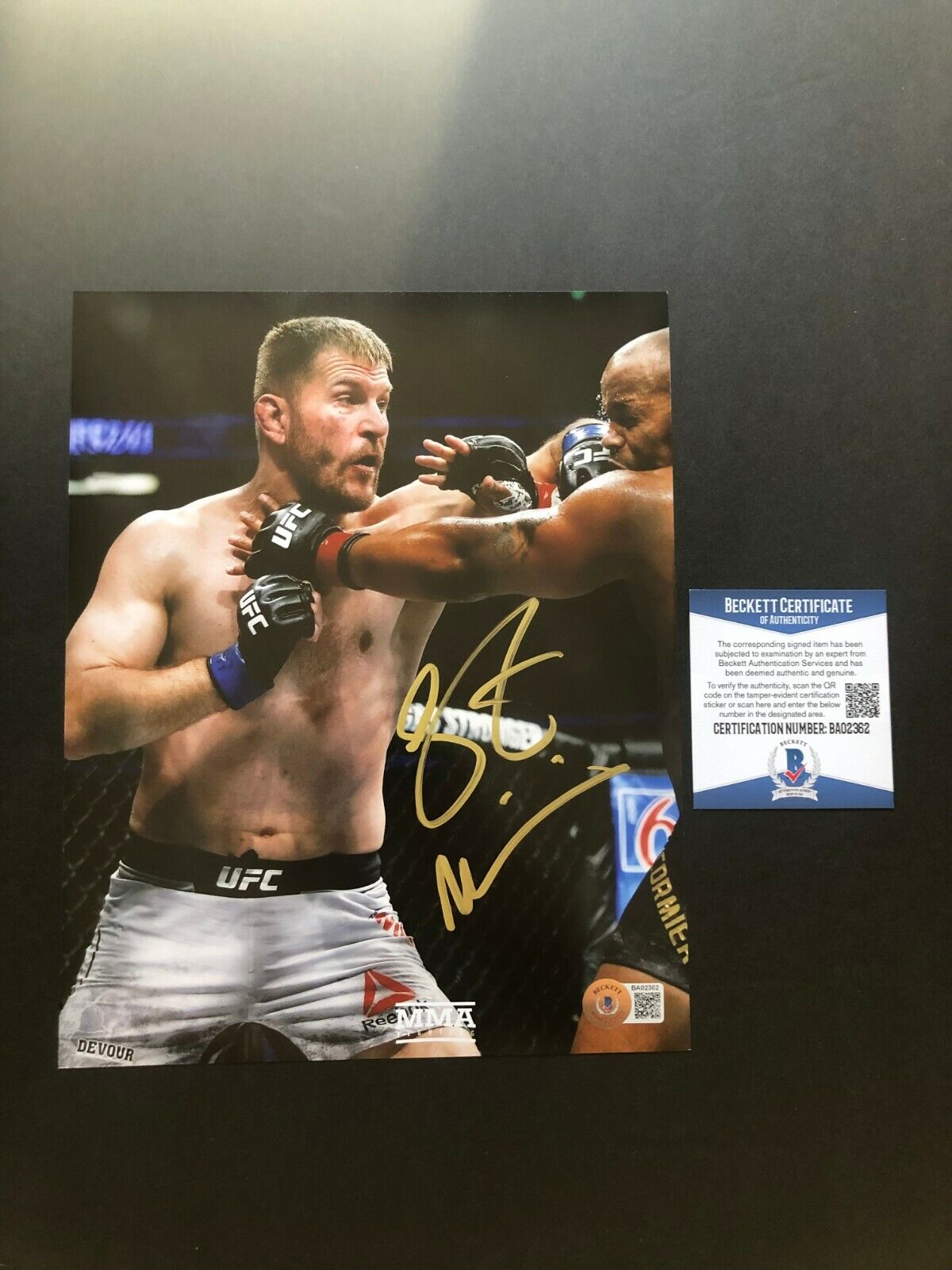 Stipe Miocic signed autographed UFC MMA 8x10 Photo Poster painting Beckett BAS coa