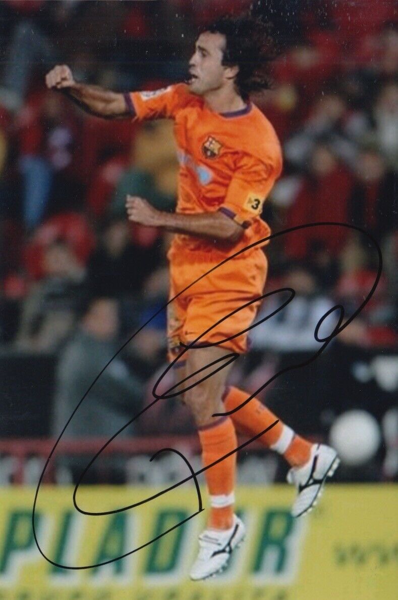 SANTI EZQUERRO HAND SIGNED 6X4 Photo Poster painting BARCELONA FOOTBALL AUTOGRAPH 1