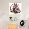Flowers Wheels-11CT Stamped Cross Stitch 40*40cm tapestrymarket