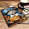 2 St&uuml;ck 50-seitiges A5 Halloween Diamond Painting Notizbuch f&uuml;r Erwachsene Urlaubsgeschenk