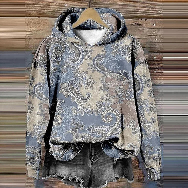 Vintage Paisley Graphic Women's Pullover