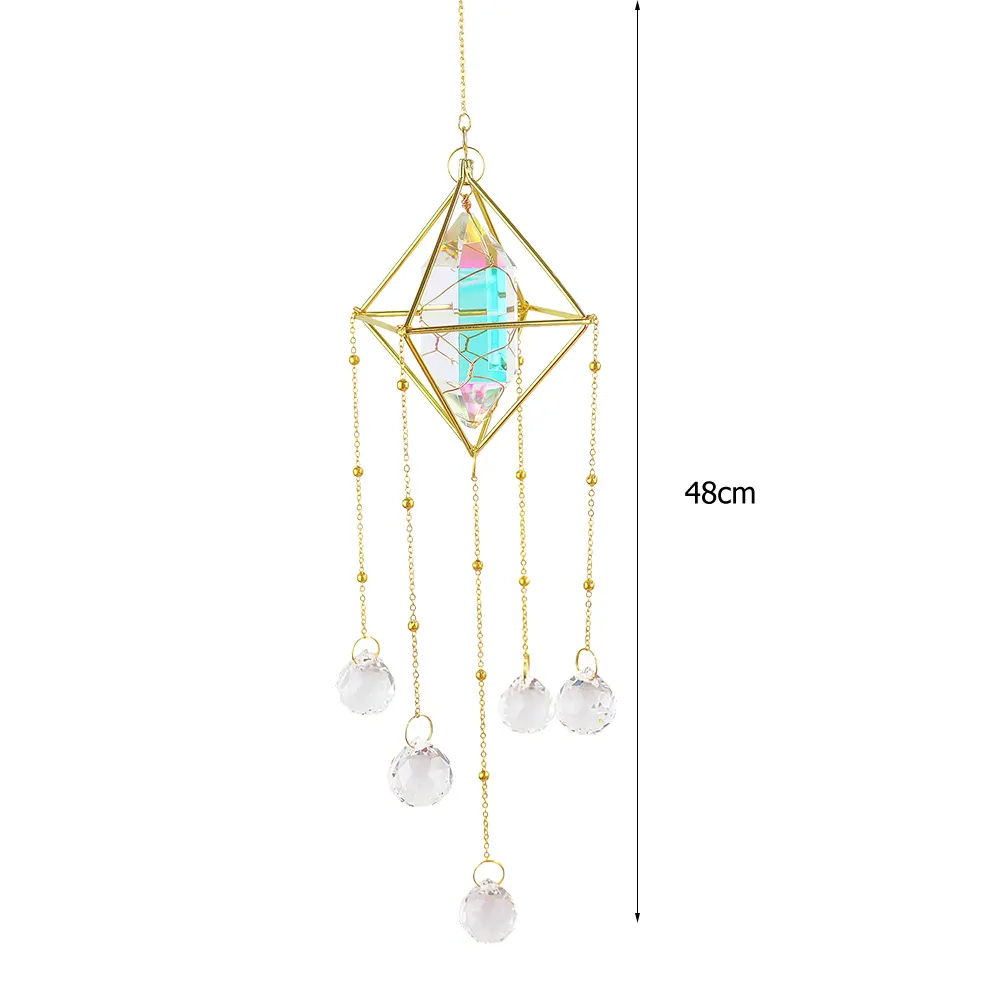 Crystal Wind Chimes Window Door Hanging Ornaments Room Garden Home Decor