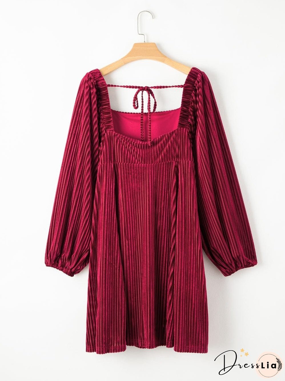 Square Neckline Mini Dress