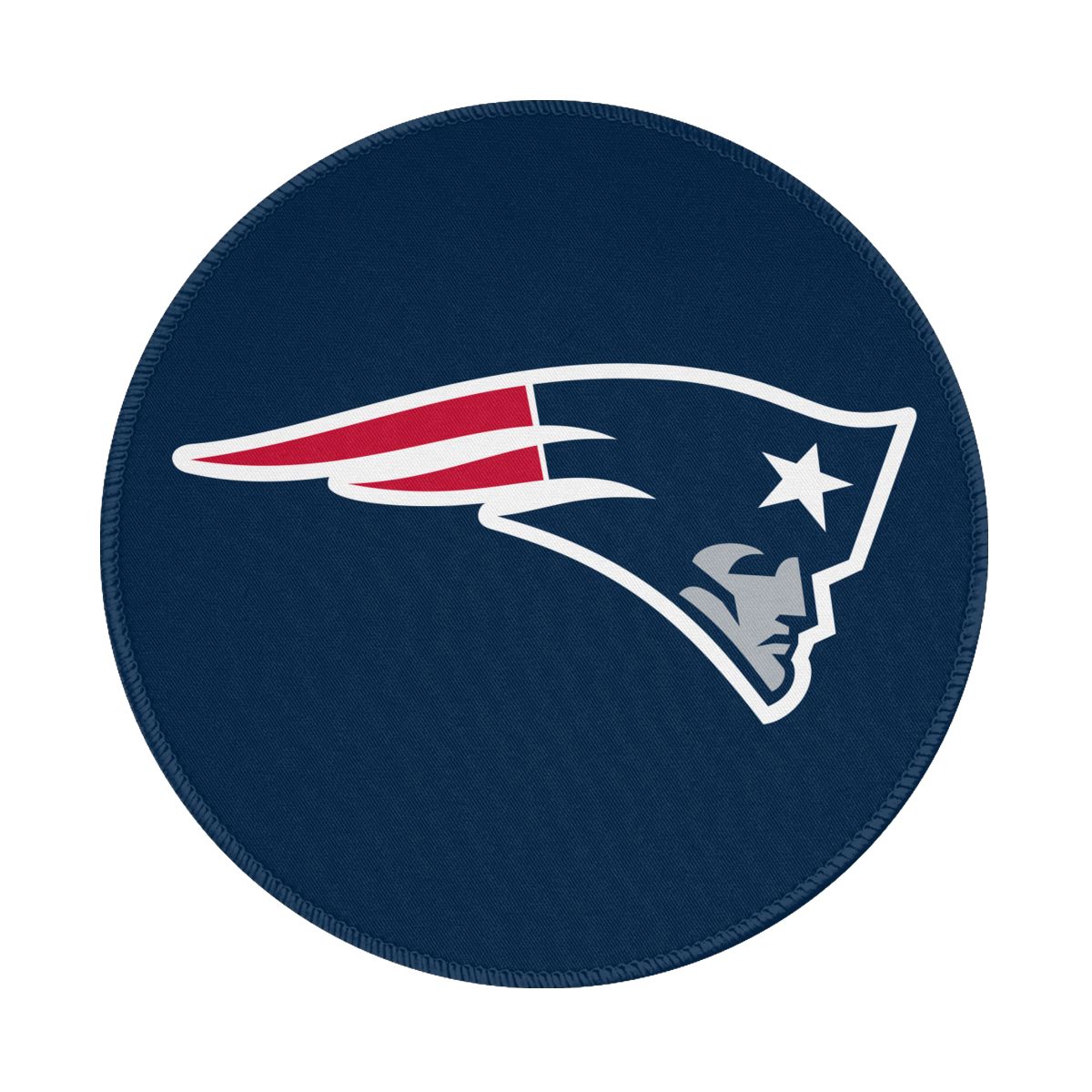 New England Patriots Round Non-Slip Thick Rubber Modern Gaming Mousepad