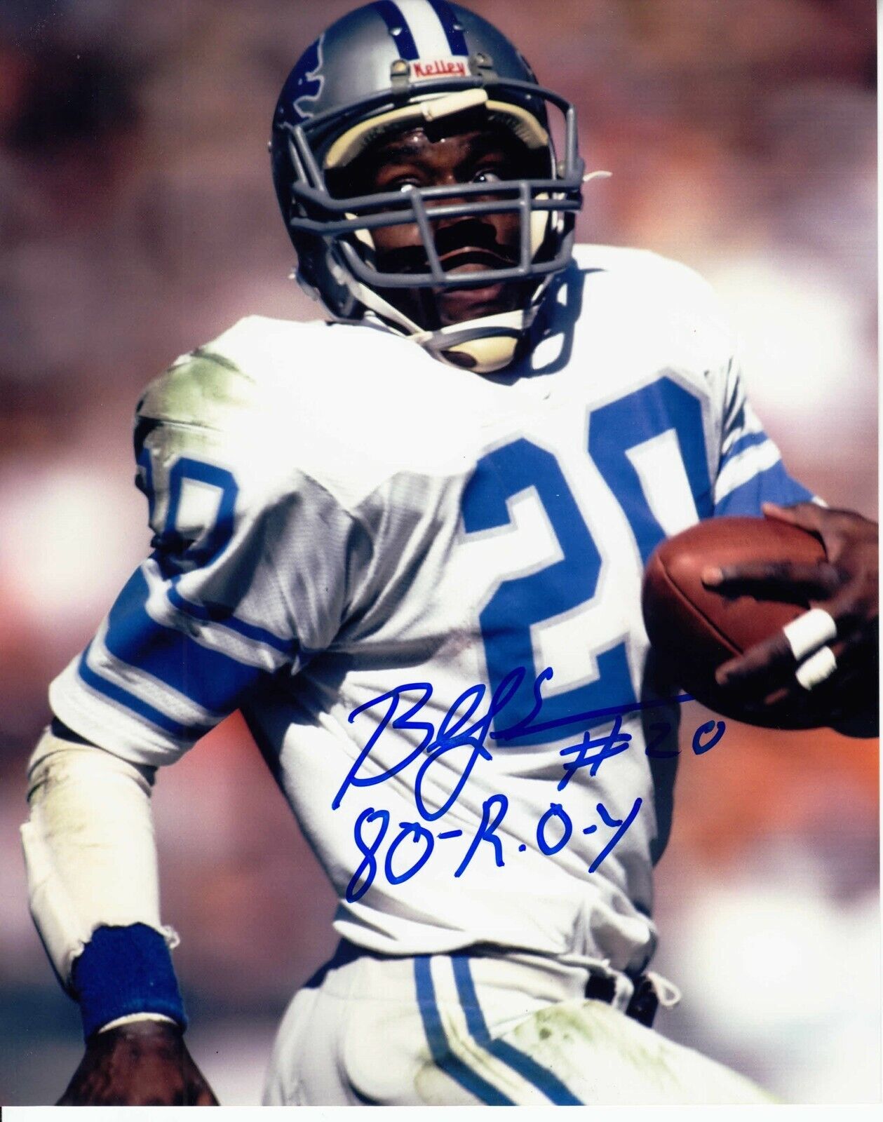 Billy Sims #1 8x10 Signed Photo Poster painting w/ COA Detroit Lions 031719