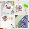 6Pcs Bouquet Diamond Painting Greeting Card Diamond Handmade Card for Friends