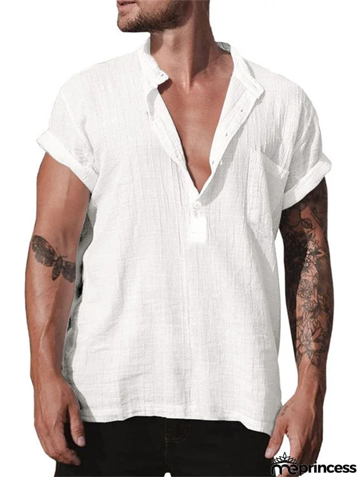 Summer Extra Loose Short Sleeve Quick Dry Thin Tops for Tough Guy