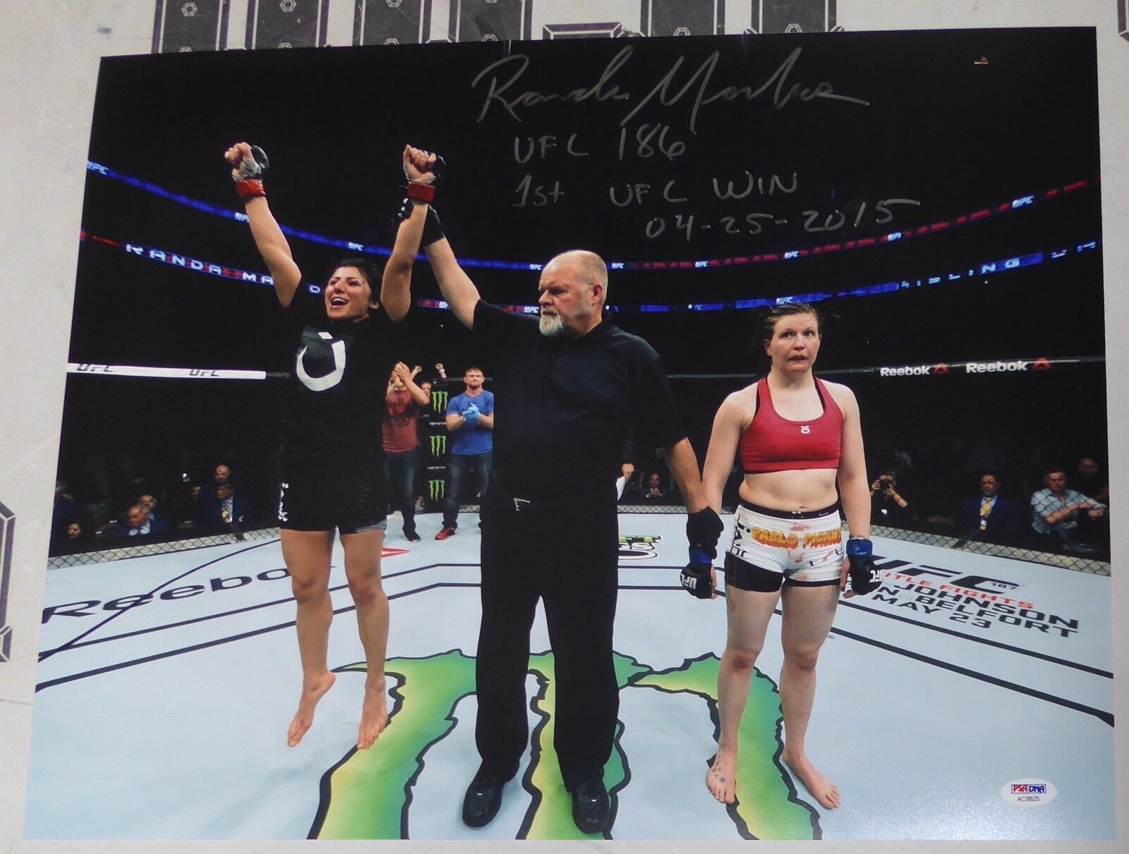 Randa Markos Signed 16x20 Photo Poster painting PSA/DNA COA UFC 186 1st Win Picture Autograph