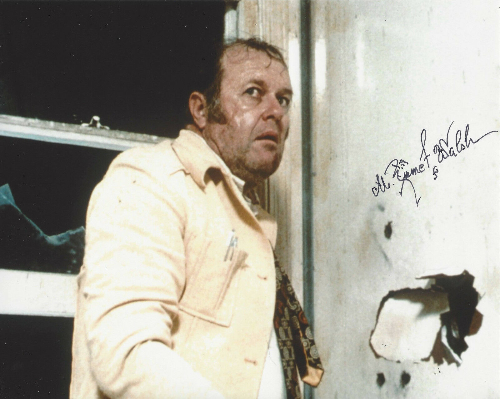 M. EMMET WALSH SIGNED AUTHENTIC 'BLOOD SIMPLE' 8x10 MOVIE Photo Poster painting w/COA PROOF